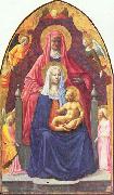 MASOLINO da Panicale, Madonna and Child, Saint Anne and the Angels